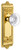 Grandeur Bordeaux Clear Crystal Door Knob - Windsor Plate - 220 x 67mm - Polished Brass