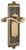 Grandeur Portofino Lever Door Handle - Windsor Plate - 220 x 67mm - Vintage Brass