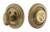 Grandeur Circulaire Deadbolt - 67mm - Vintage Brass