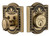 Grandeur Parthenon Deadbolt - 83 x 67mm - Vintage Brass