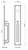 Grandeur Carre Tall Entry Door Handleset - Biarritz Clear Crystal Knob - Lifetime Brass
