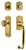 Grandeur Parthenon Entry Door Handleset - Parthenon Knob - Lifetime Brass