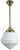 Lode Lighting Rod Pendant Light - 8" Premier Glass - 230mm - Polished Brass