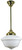 Lode Lighting Rod Pendant Light - 9" Victorian Schoolhouse Glass - 230mm - Polished Brass