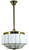Lode Lighting Rod Pendant Light - 14" St Kilda Glass - 360mm - Polished Brass