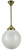 Lode Lighting Rod Pendant Light - Sheffield French Etched Glass - Polished Brass