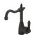 Fienza Modern Vintage Eleanor Basin Mixer Tap - Metal Lever - Swivel Spout - Matte Black