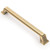 Castella Buckhurst Cabinet Pull Handle - Brushed Antique Brass