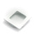 Castella Square Sliding Door Flush Pull - 50 x 50mm - Matte White