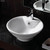 Fienza Cairo Above Counter Bathroom Basin - 480 x 200 x 480mm - Glossy White