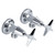 Fienza Laredo Washing Machine Stop Taps - Chrome