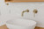 Meir Curved Wall Mounted Bath or Basin Outlet - Fixed Spout - Satin Brass