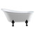 Fienza Clawfoot Free Standing Bath with Overflow - Gloss White