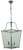 Lighting Inspirations Montana Lantern Chain Pendant Light - 380mm - Chrome