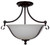 Lighting Inspirations Dallas Semi Flush Mount Ceiling Light - 340 x 390mm - Bronze