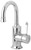 Phoenix Nostalgia Gooseneck Basin Mixer Tap - White Lever - Swivel Spout - Chrome