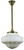 Lode Lighting Rod Pendant Light - 13" Derby Glass - 330mm - Polished Brass