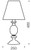 Telbix Crest Vintage Table Lamp - White Shade - Antique Brass