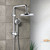 Fienza Isabella Twin Shower Half Rail Tap - 200mm Rose - Chrome