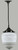 Lode Lighting Black Cord Pendant Light - Senator Glass - 200mm - Patina Black