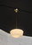 Lighting Inspirations Rod Pendant Light - Moulins Glass - 300mm - Polished Brass
