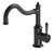 Phoenix Nostalgia English Outlet Kitchen Mixer Tap - Swivel Spout - Antique Black