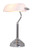 Lighting Inspirations Study Desk Lamp - White Glass - Chrome