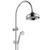 Fienza Modern Vintage Lillian Twin Shower Rail Tap with Waterfall Head - 208mm Rose - Chrome