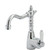 Fienza Modern Vintage Eleanor Basin Mixer Tap - White Porcelain Lever - Swivel Spout - Chrome