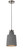 Telbix Fredi Cord Pendant Light - Small - 170mm - Grey & Nickel