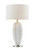 Telbix Axis Marble Base Table Lamp - White Shade - Marble