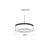 Telbix Serene Chandelier Pendant Light - 1 Tier - 800mm - Antique Black