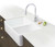 Chambord Clotaire Double Bowl Butler Sink - 800 x 220 x 500mm - Gloss White