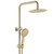 Fienza Kaya Twin Shower Rail Tap with Waterfall Head - Urban Brass