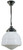 Lode Lighting Rod Pendant Light - Domec Glass - 200mm - Chrome