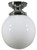 Lode Lighting DIY Batten Fix Light - 6" Sphere Glass - 170 x 150mm - Chrome