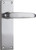 Tradco Balmoral Lever Door Handle - 156 x 42mm - Satin Chrome