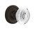 Nostalgic Decorative Crystal Egg & Dart Door Knob - Classic Rosette - 64mm - Oil-Rubbed Bronze