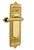 Nostalgic Classic Fleur Lever Door Handle - Egg & Dart Plate - 222 x 66mm - Polished Brass