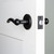 .Ageless Iron Classic Tine Lever Door Handle - Loch Rosette - 67mm - Black Iron