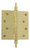 Grandeur Loose Pin Hinge w/ Steeple Finial - Square - 100 x 100mm - Polished Brass