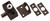 Tradco Sash/Sliding Window Lock - Antique Brass