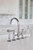 Nicolazzi 1460WS Campania Gooseneck Kitchen Tap with Separate Spray - Swivel Spout
