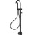 Fienza Hustle Floor Mounted Bath Tap with Hand Shower - Matte Black