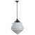 Lode Lighting Black Cord Pendant Light - Premier Glass - 230mm - Chrome
