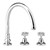 CB Ideal Heritage Hostess Gooseneck Kitchen Tap - Swivel Spout