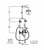 CB Ideal Roulette Floor Mounted Exposed Telephone Bath & Shower Tap - 140mm Rose