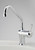 CB Ideal Upswept Outlet Basin Mixer Tap - Roulette Lever - 200mm - Swivel Spout