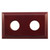 Classic Electric Bungalow Double Switch Mounting Block - 167 x 96mm - Cedar