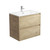 Fienza Amato Bathroom Vanity - 750mm or 900mm - Scandi Oak Cabinet with White Basin Top